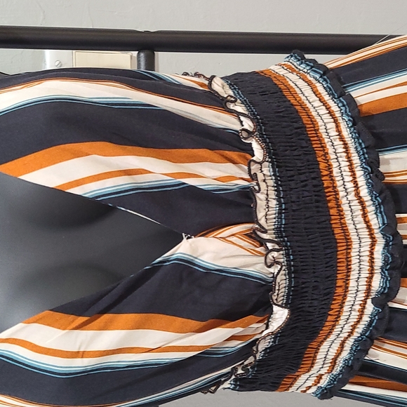 Jumpsuit Striped blue/cream - Picture 2 of 4